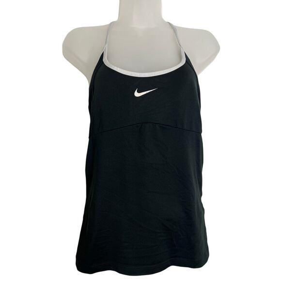 Nike Girls RACERBACK Tankini Top, Black, Medium - Picture 2 of 8